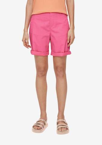 s.Oliver Regular Trousers in Pink: front