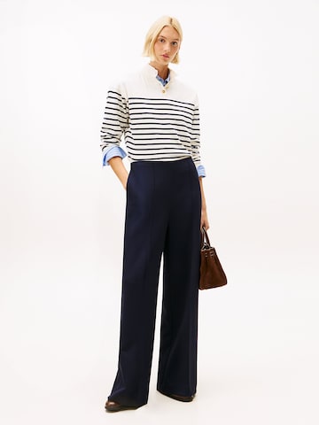 Wide Leg Pantalon TOMMY HILFIGER en bleu