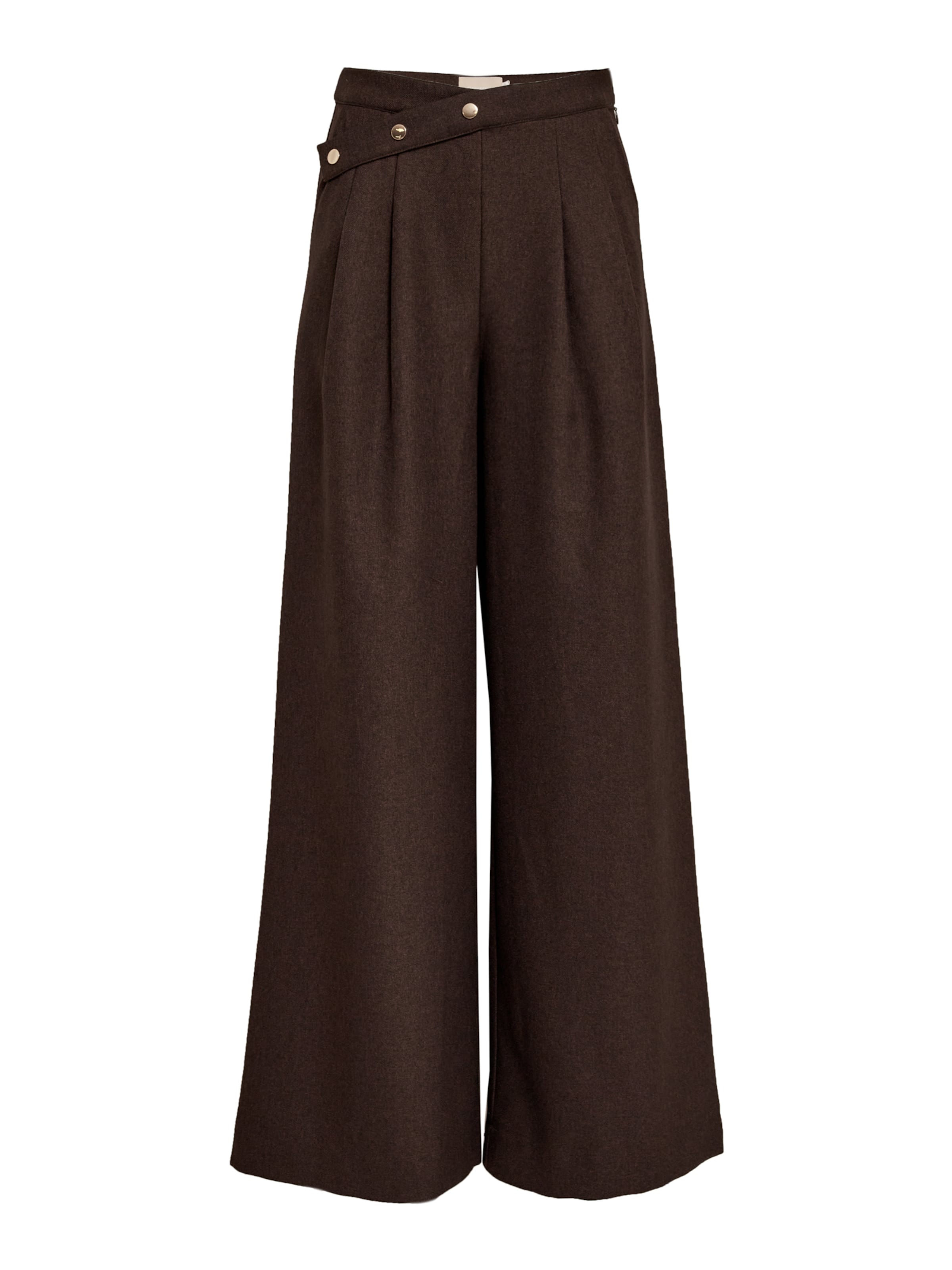 Peppercorn Wide leg Pants 'Salto' in Brown: front