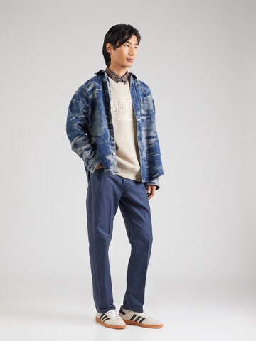 SCOTCH & SODA Tapered Ráncos nadrág 'DOBBY' - kék