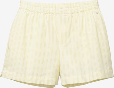 Pull&Bear Hlače 'PACIFIC' u pastelno žuta / tamo žuta / bijela, Pregled proizvoda