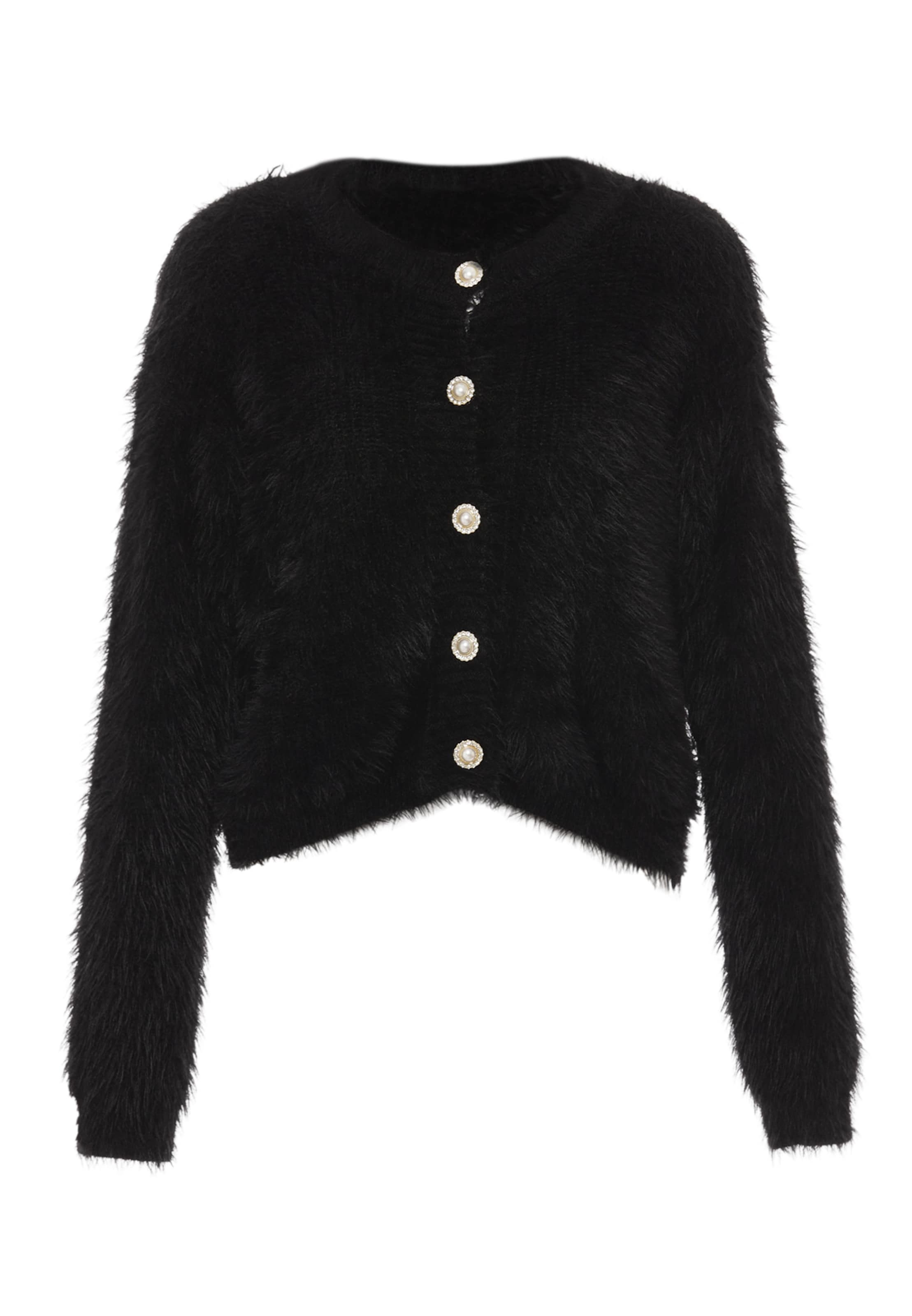 caneva Strickjacke in Schwarz: Vorderseite