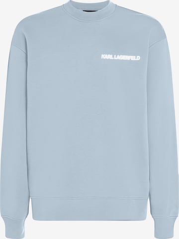 Karl Lagerfeld Sweatshirt 'Ikonik Outline' i blå: forside