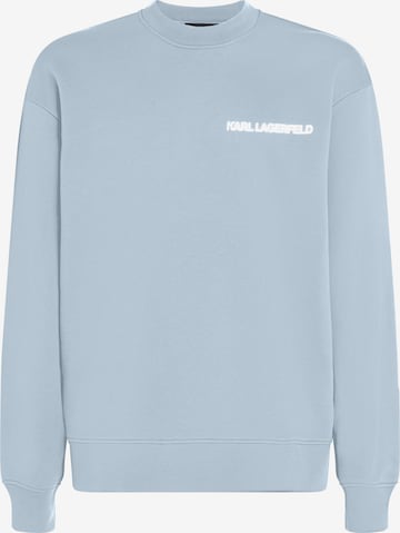 Karl Lagerfeld Sweatshirt 'Ikonik Outline' in Blau: Vorderseite
