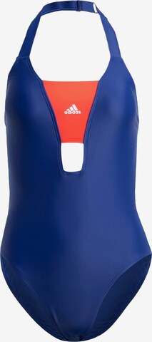 ADIDAS SPORTSWEAR Bralette Active Swimsuit in Blue: front