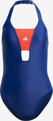 ADIDAS SPORTSWEAR Bralette Active Swimsuit in Blue: front