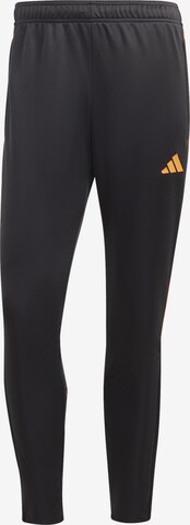 ADIDAS PERFORMANCE Workout Pants in Black: front