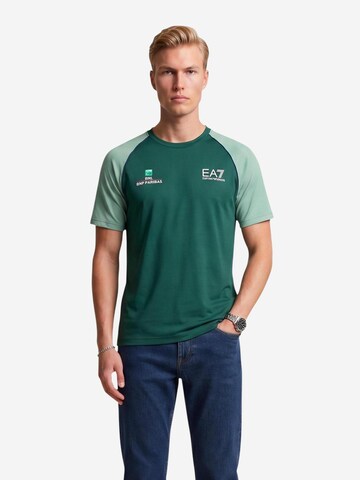 Maglietta '7M002801 AF13689' di EA7 Emporio Armani in verde: frontale