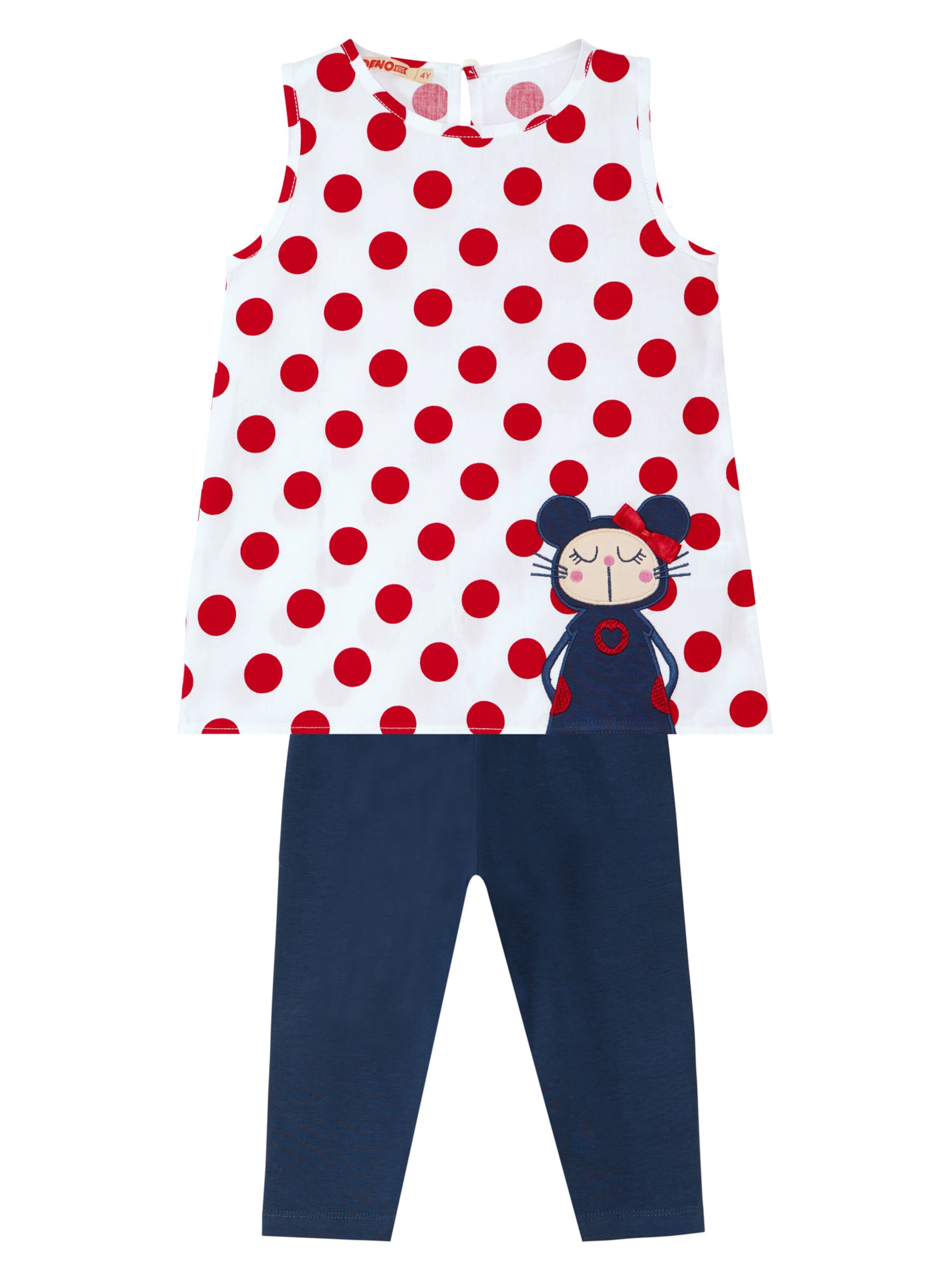 Denokids Set in Blauw: voorkant