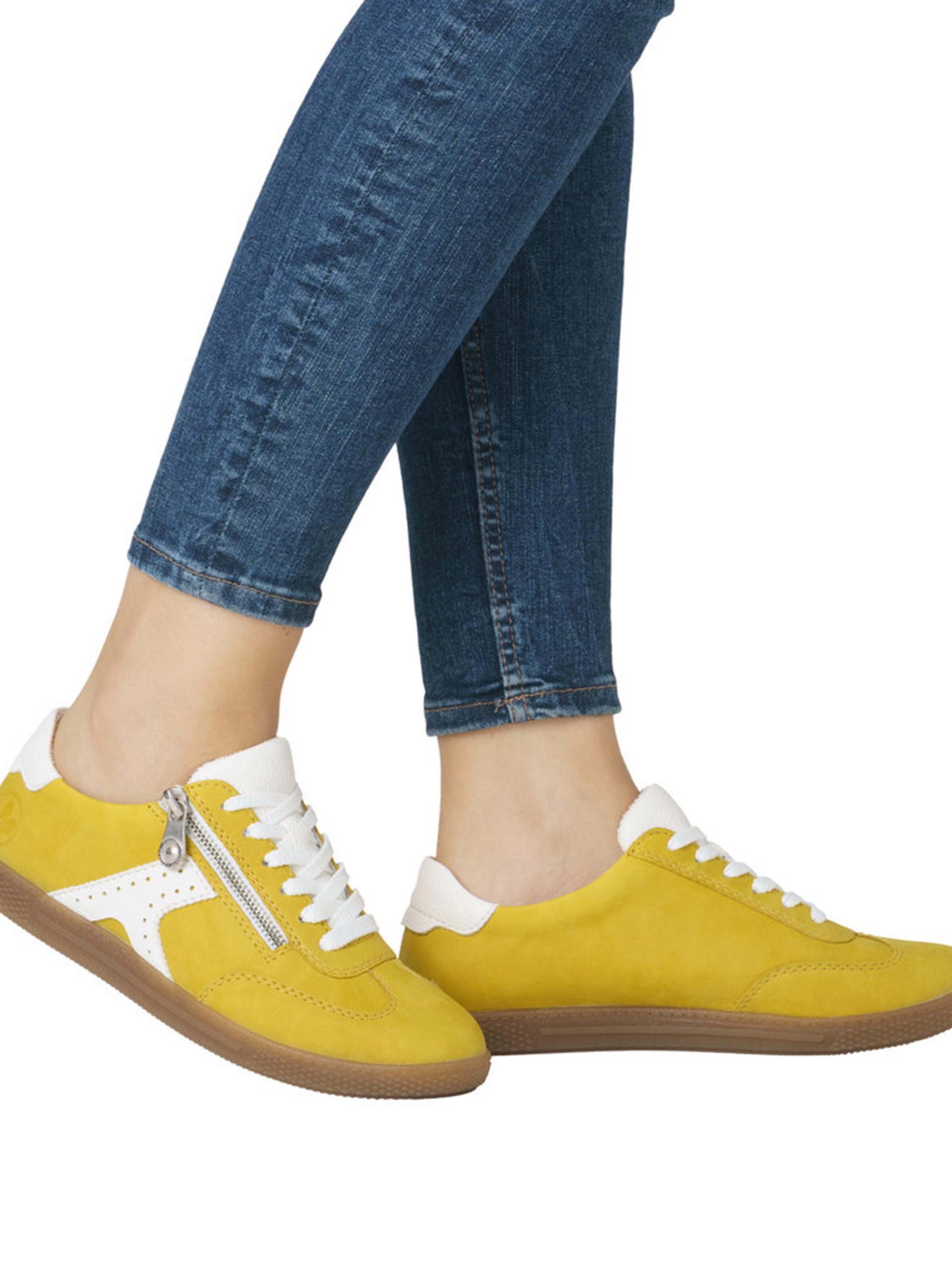 Sneaker low de la Rieker pe galben
