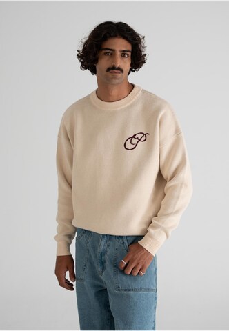 Prohibited Sweater 'Initial' in Beige: front