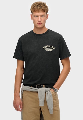 T-Shirt 'Neo Trad' Superdry en noir : devant