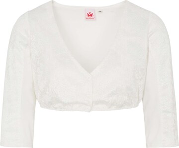 SPIETH & WENSKY Klederdracht blouse 'Pfifferling' in Wit: voorkant