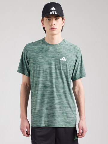 ADIDAS PERFORMANCE - Camiseta funcional 'Essentials' en verde: frente