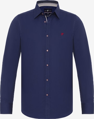 Chemise 'AURIENNE' DENIM CULTURE en bleu : devant