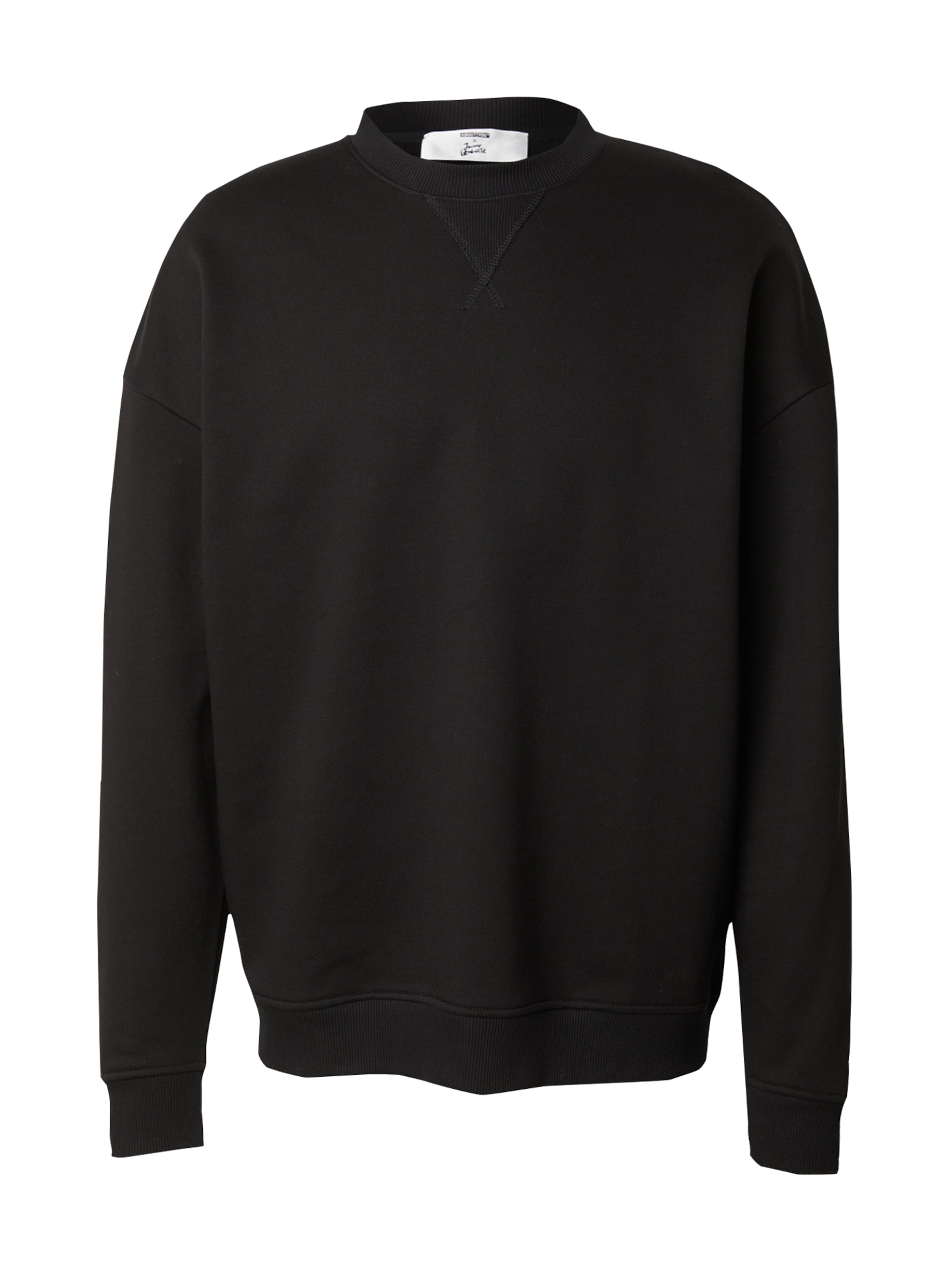 ABOUT YOU x Jaime Lorente Суичър &#x27;Ricardo&#x27; в черно: отпред