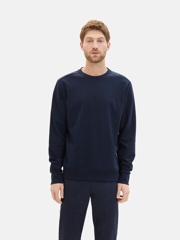 Sweat-shirt TOM TAILOR en bleu : devant