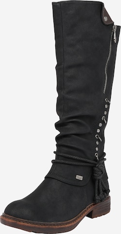 Bottes Rieker en noir : devant