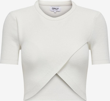 Pull-over 'KAI' ONLY en blanc : devant