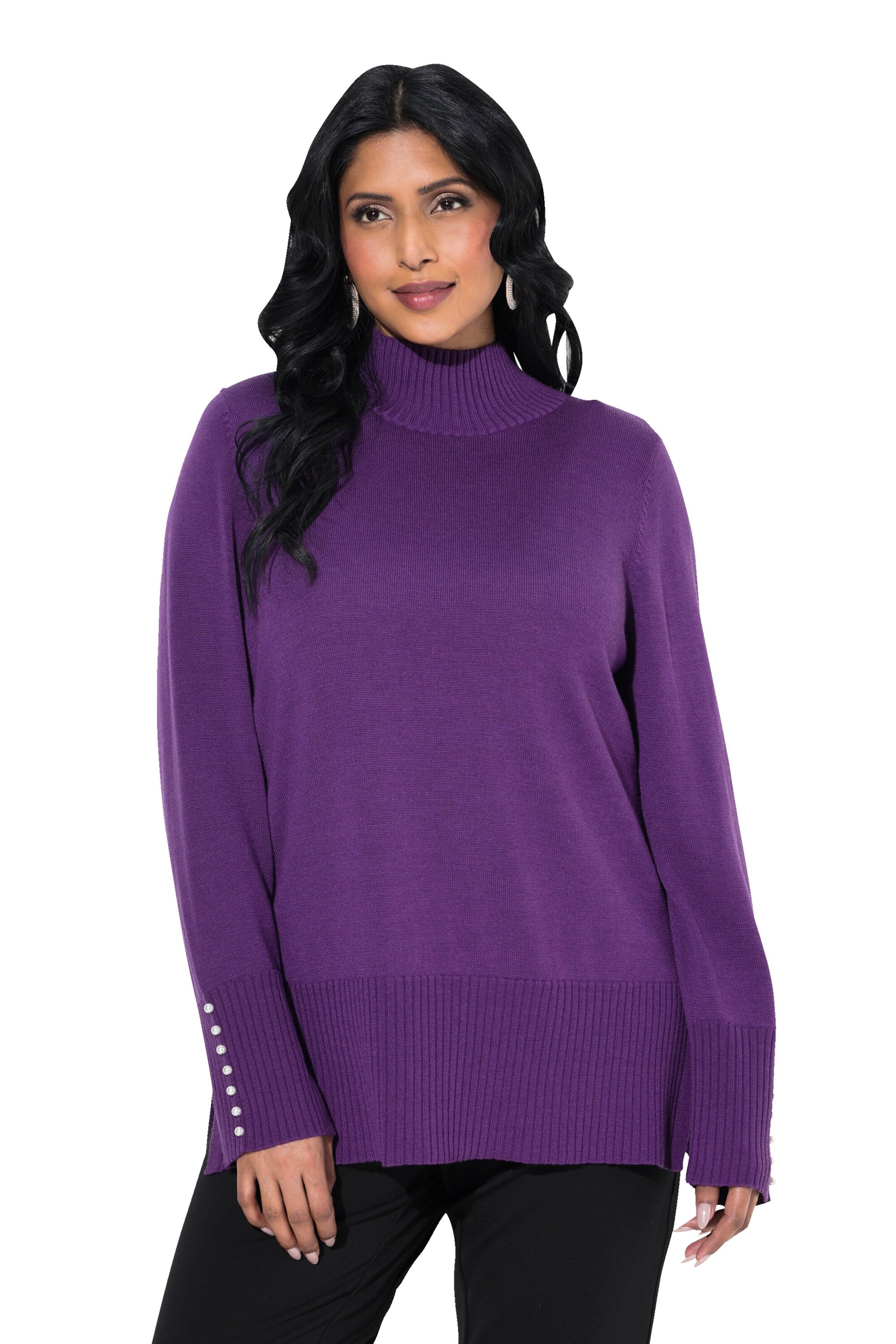 Ulla Popken Pullover in Lila: Vorderseite