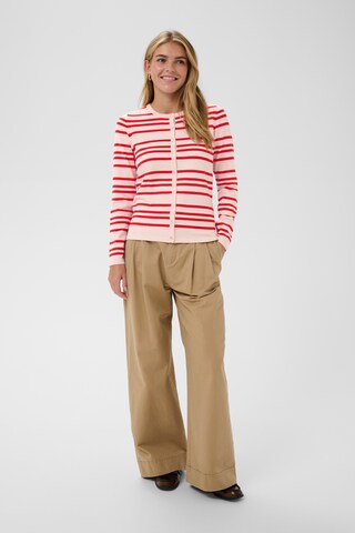 SAINT TROPEZ Gebreid vest 'PilaSZ' in Rood