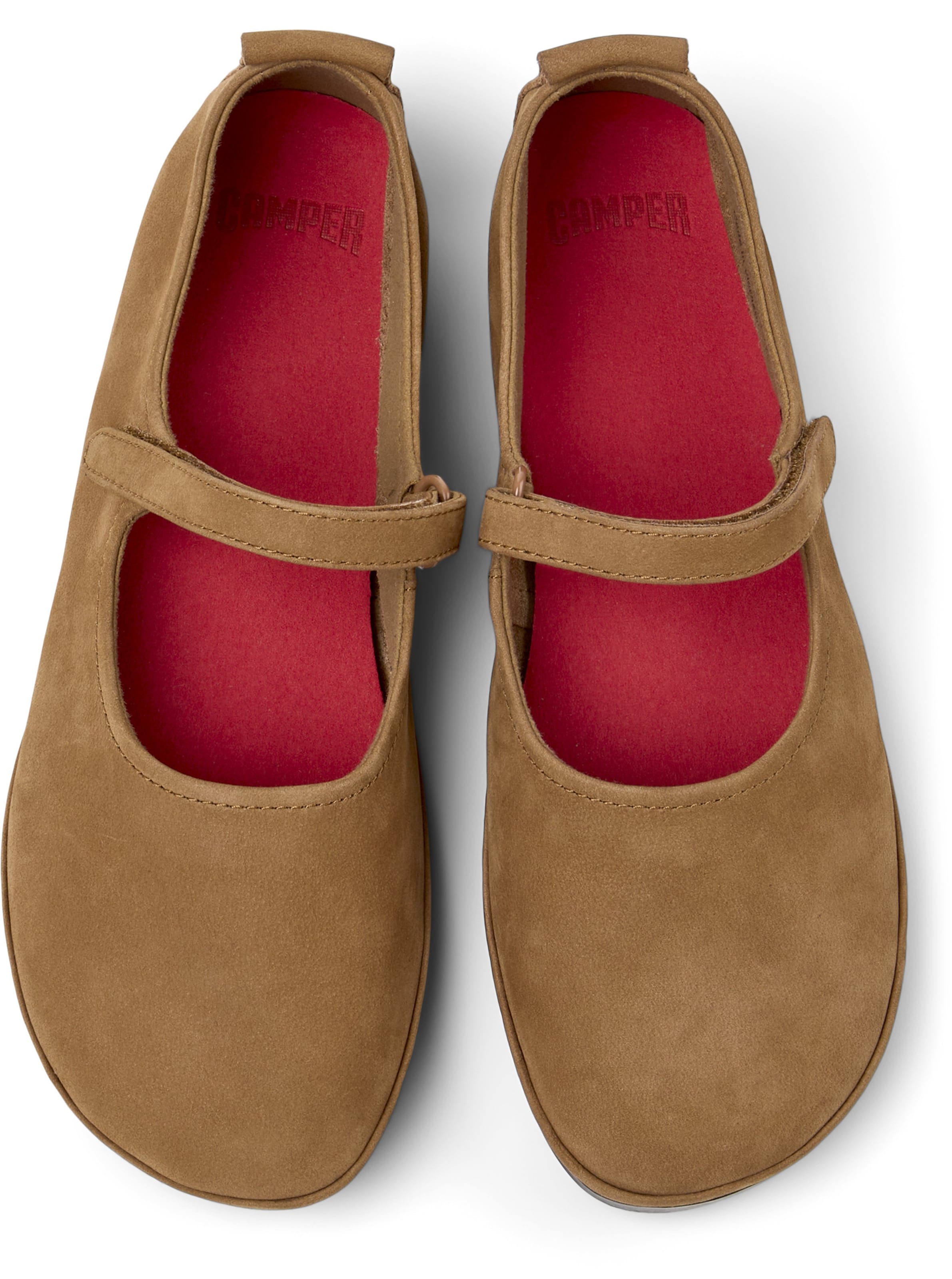 Ballerina con cinturino 'Right Nina' di CAMPER in marrone