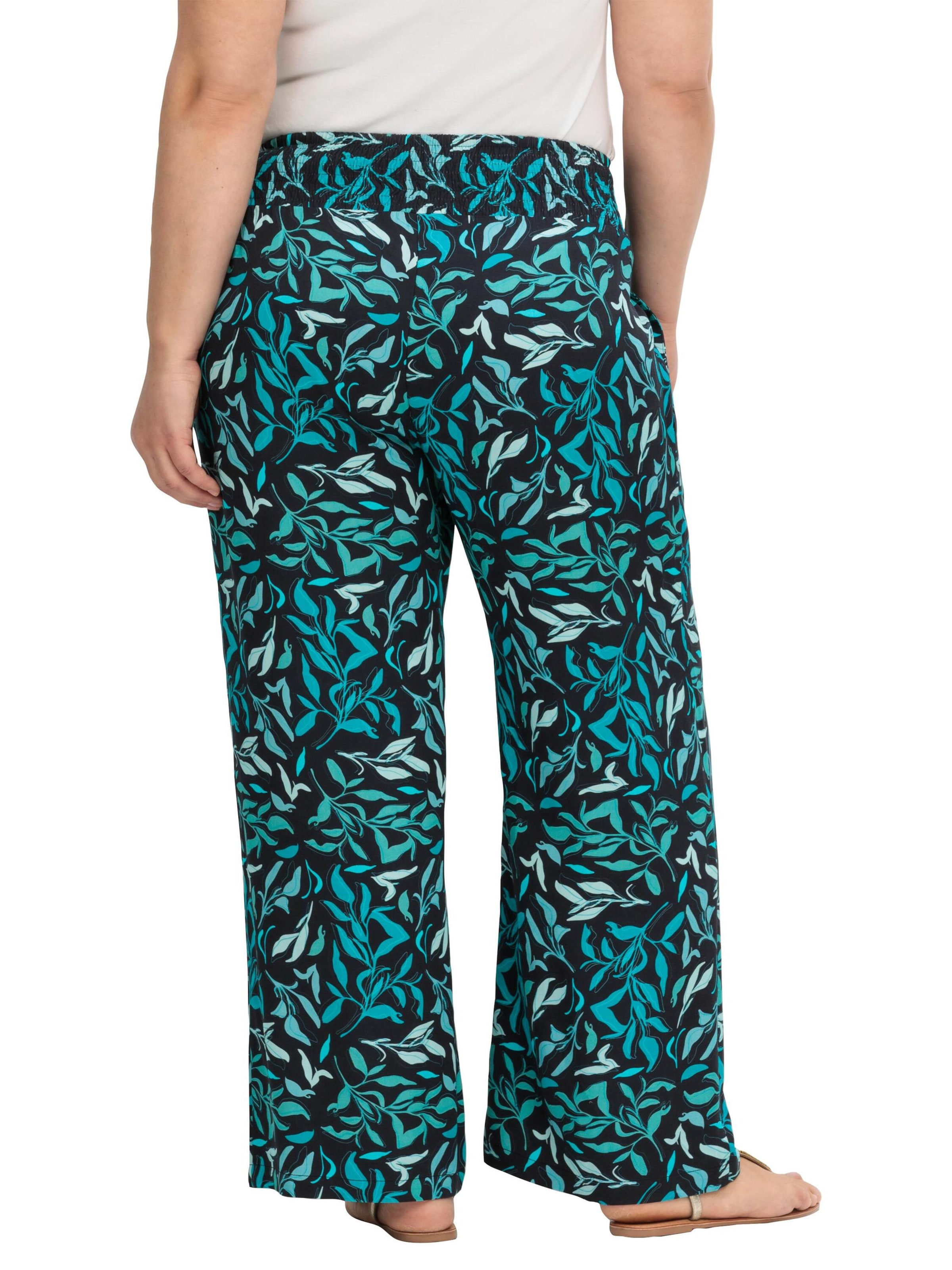 SHEEGO Wide leg Broek in Blauw