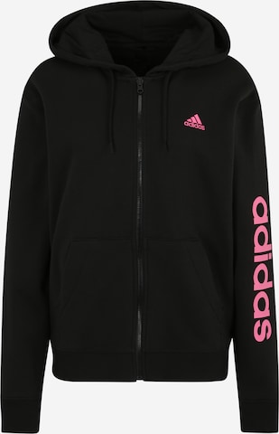 ADIDAS SPORTSWEAR Αθλητική μπλούζα φούτερ 'Essentials' σε μαύρο: μπροστά