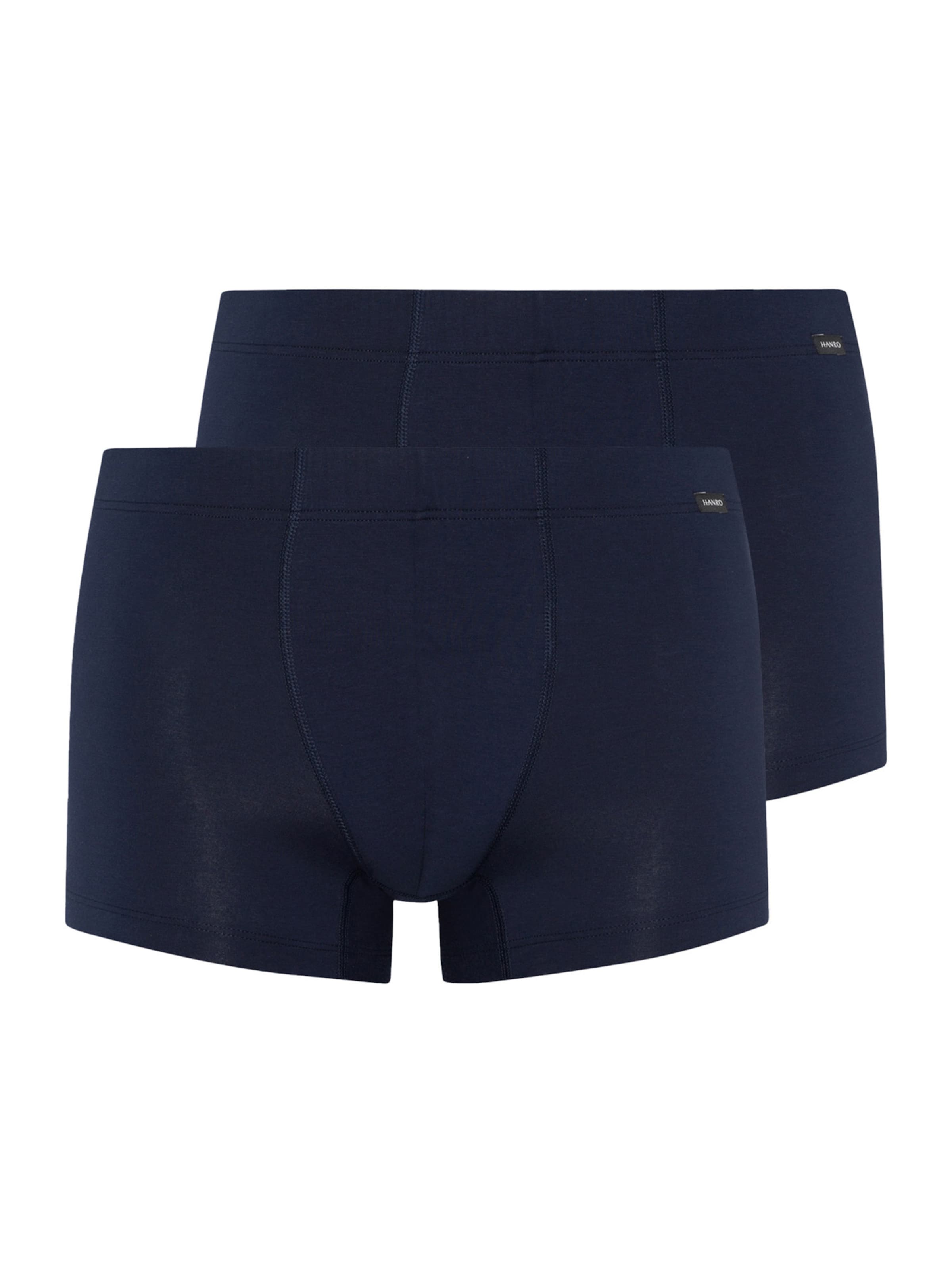 Hanro Retro Boxershorts ' Cotton Essentials ' in Blau: Vorderseite