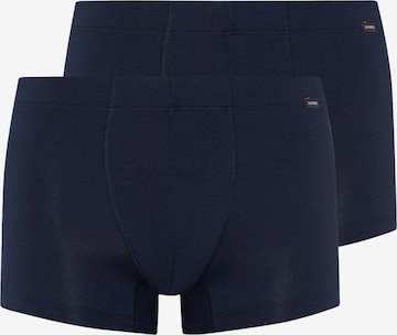 Hanro Retro Boxershorts ' Cotton Essentials ' in Blau: Vorderseite