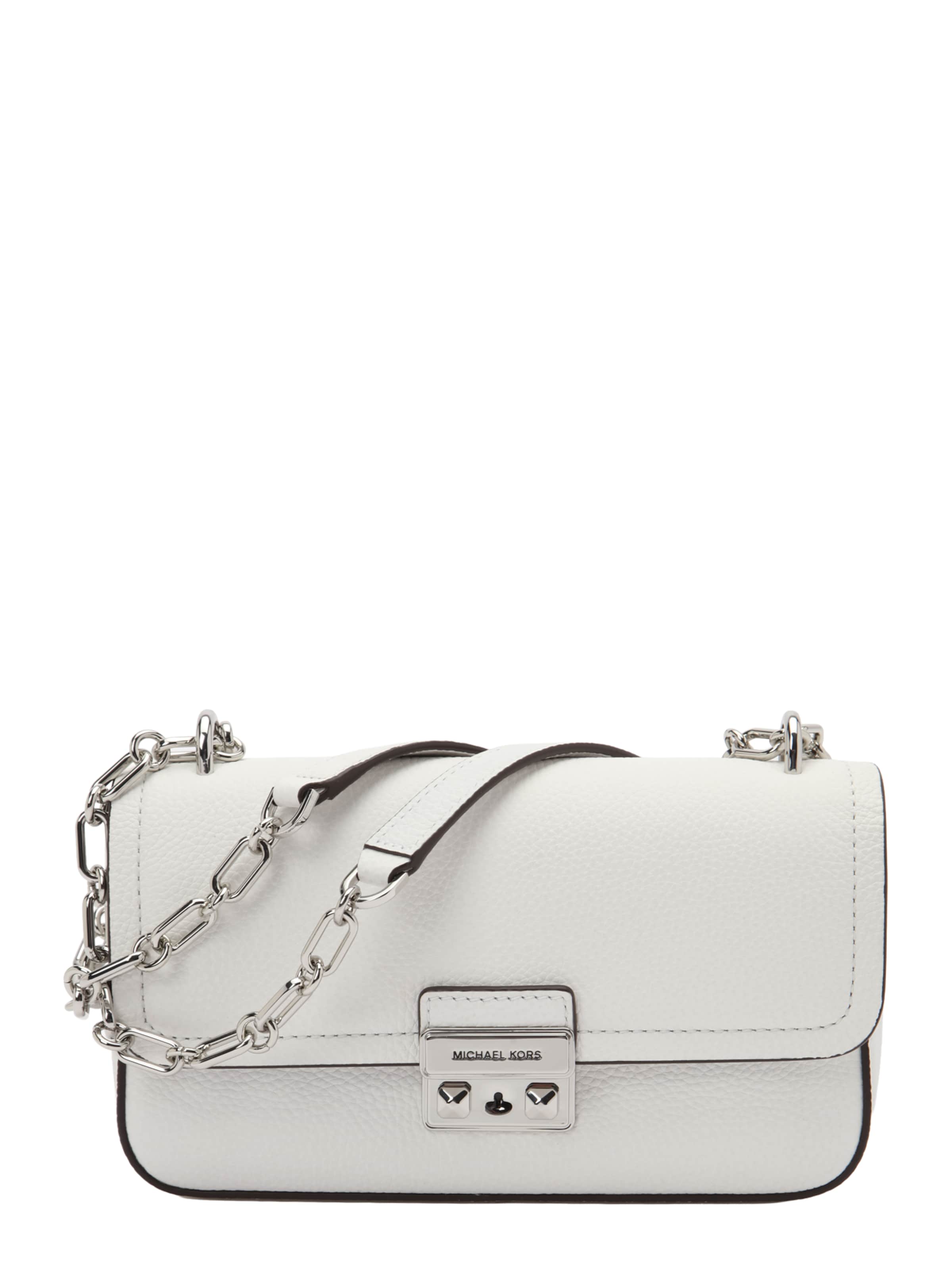MICHAEL Michael Kors Axelremsväska i vit: framsida