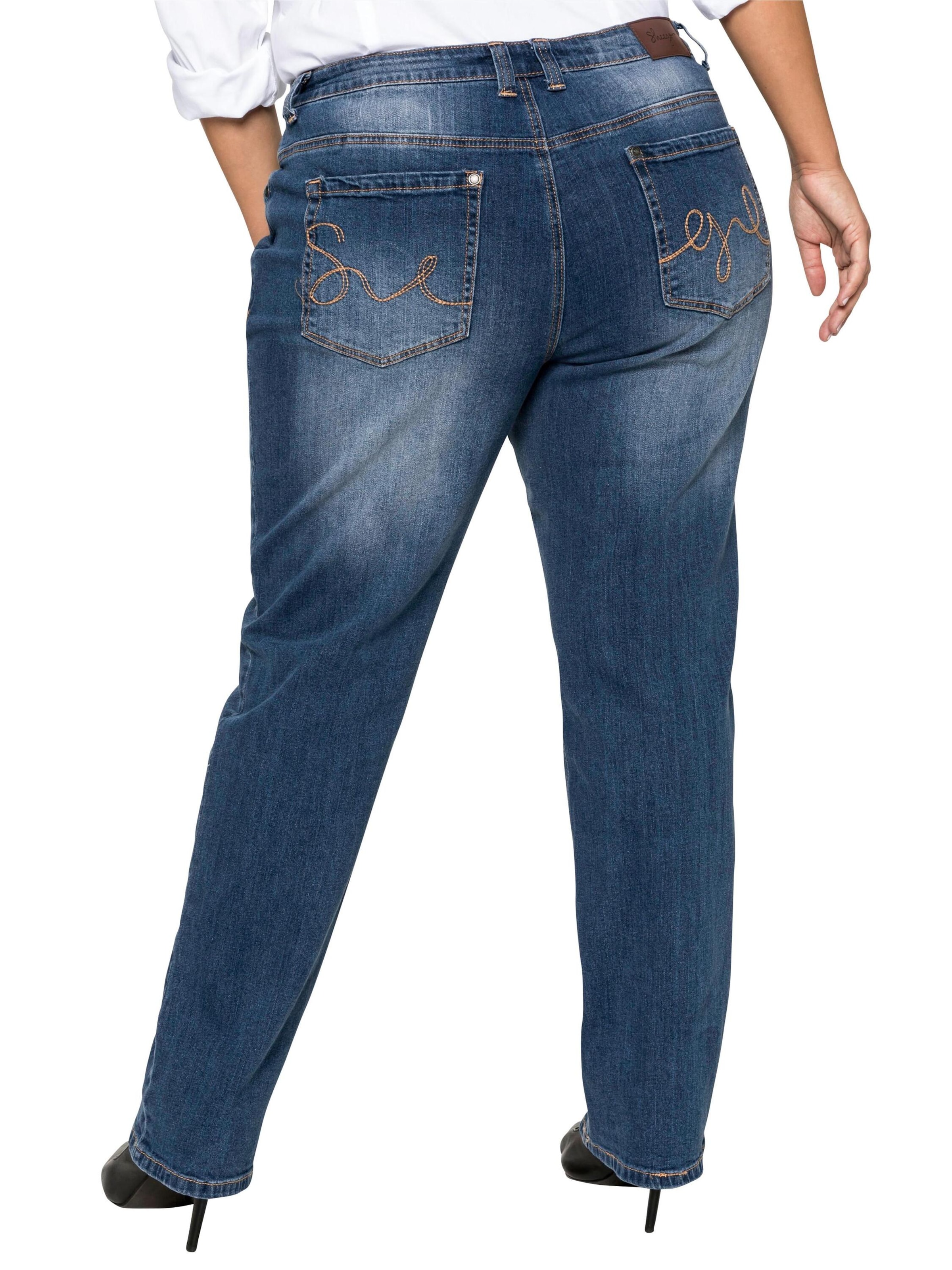 SHEEGO Štandardný strih Džínsy - Modrá