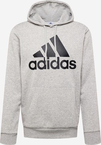 ADIDAS SPORTSWEAR Sportsweatshirt 'Essentials Fleece Big Logo' in Grau: predná strana