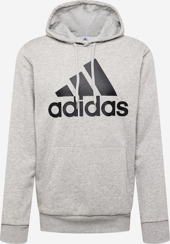 ADIDAS SPORTSWEAR Sportsweatshirt 'Essentials Fleece Big Logo' in Grijs: voorkant