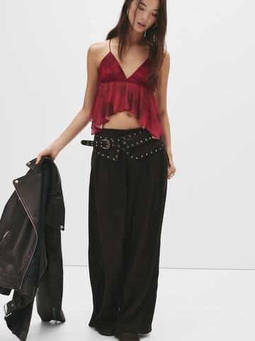 Haut Pull&Bear en rouge