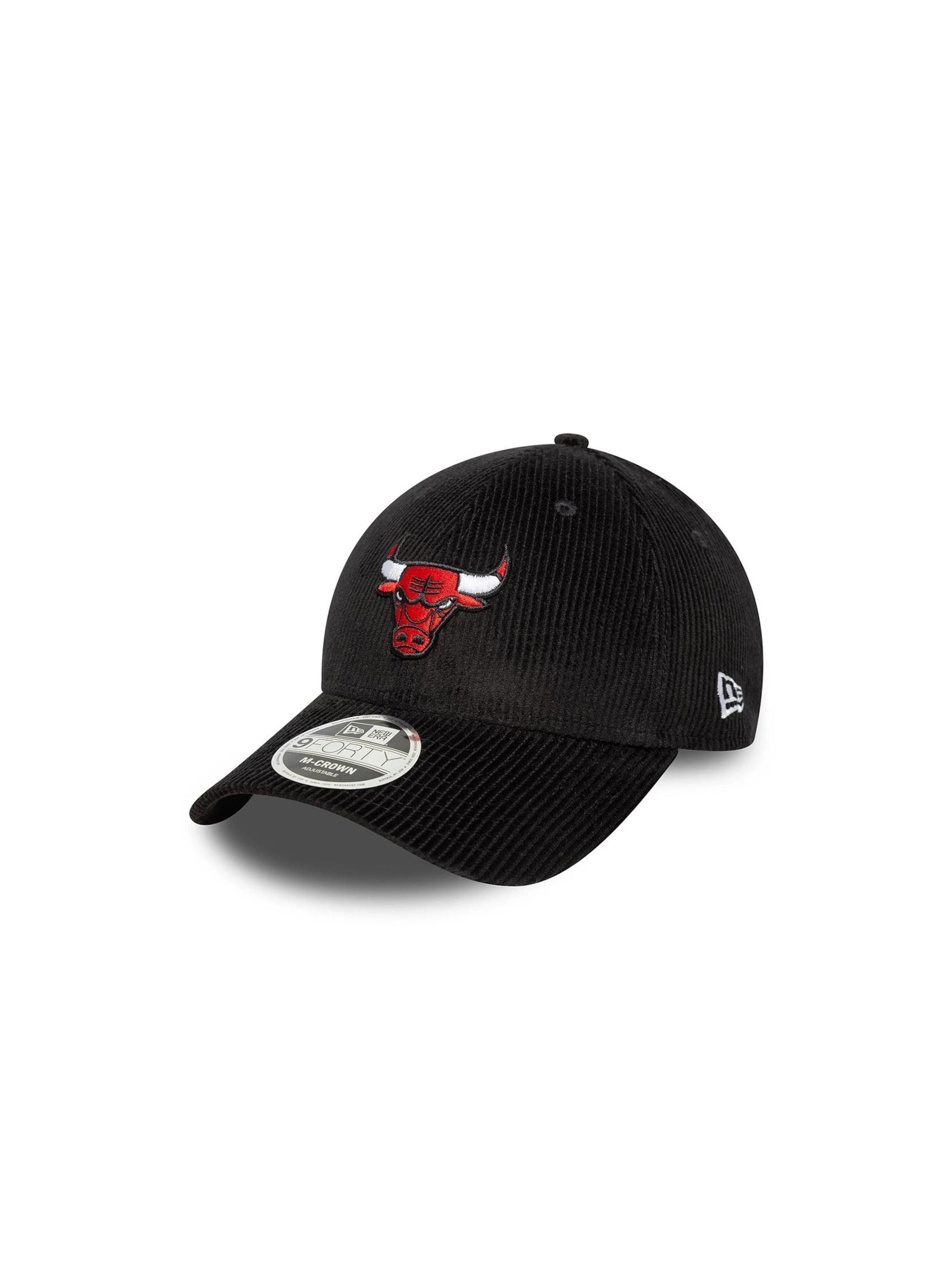 NEW ERA Pet '9FORTY M-Crown Chicago Bulls NBA' in Zwart: voorkant