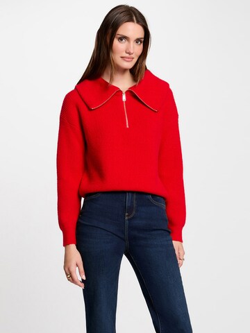 Pull-over Morgan en rouge : devant