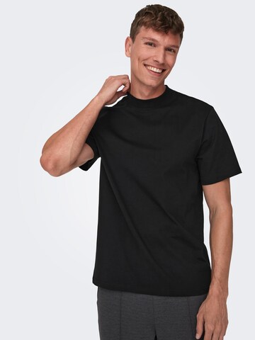 Only & Sons T-Shirt 'OTIS' in Schwarz