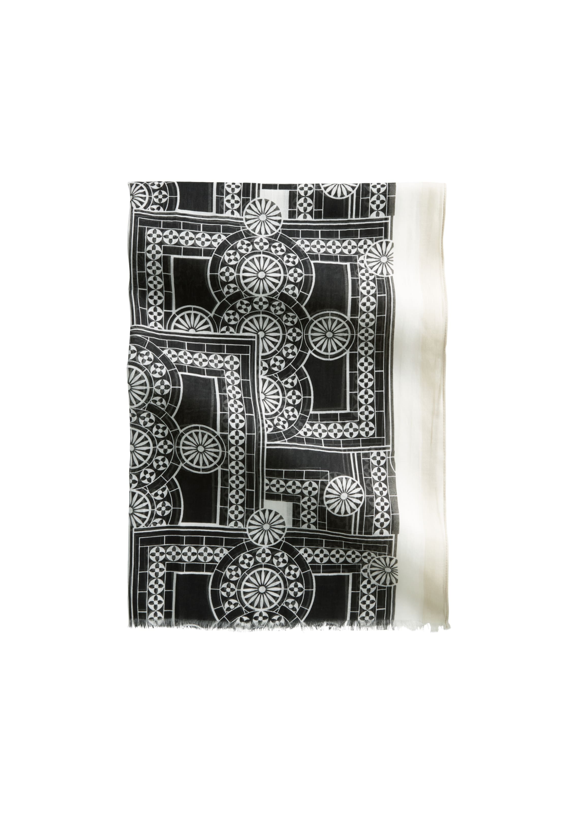 Écharpe Marc O'Polo en noir : devant