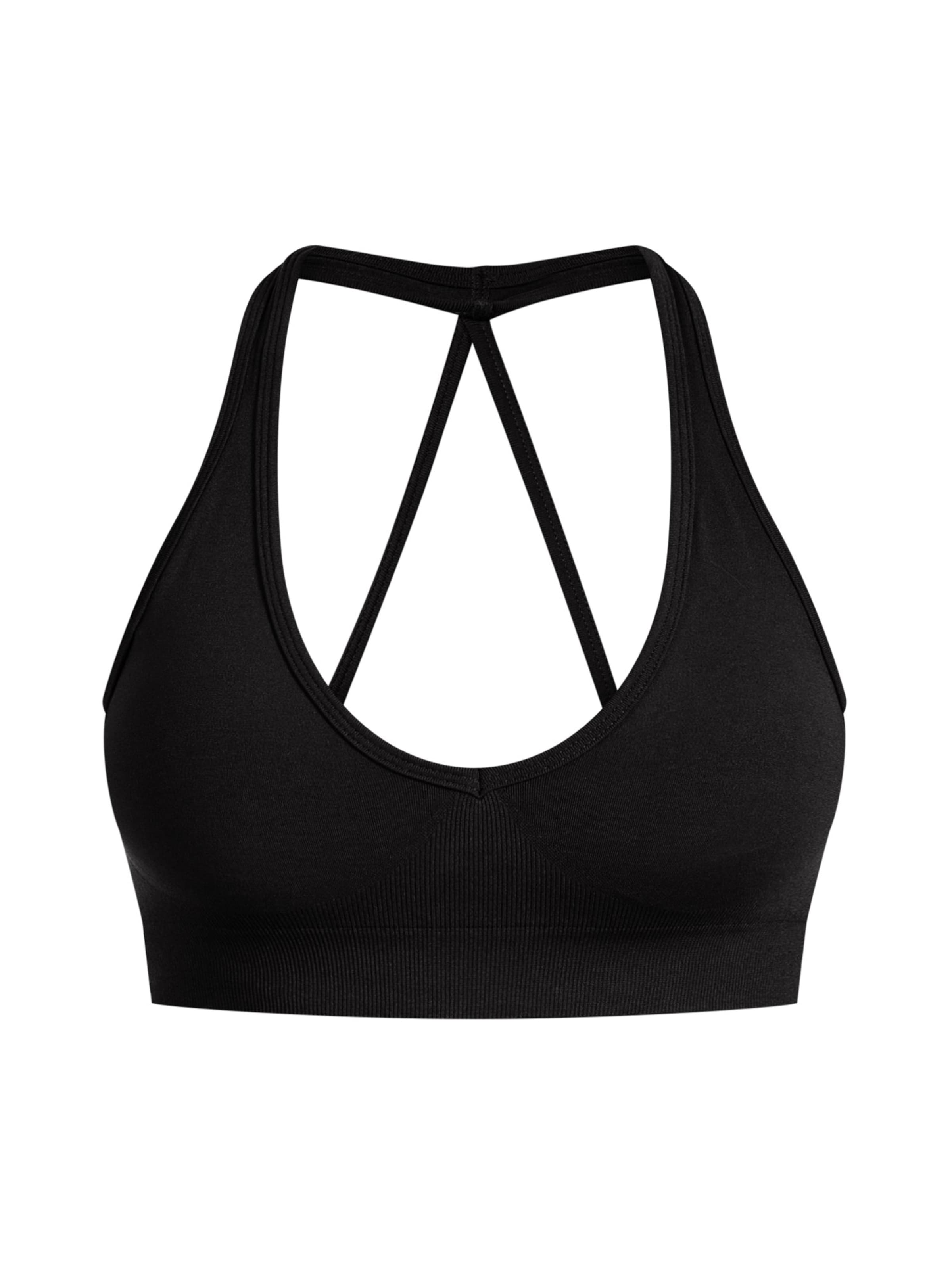 Smilodox Sport BH ' Daline ' in Schwarz: Vorderseite