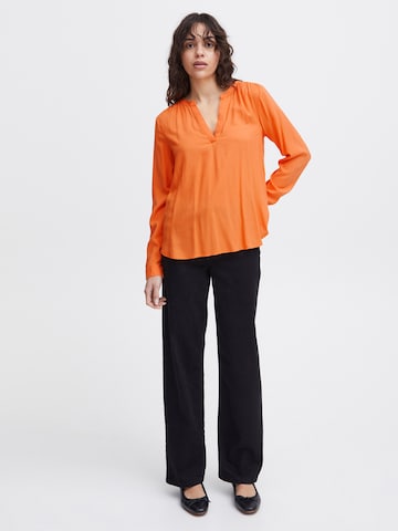 ICHI Blouse in Orange