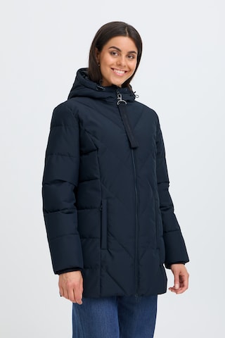 Fransa Winterjas 'MAISE' in Blauw: voorkant