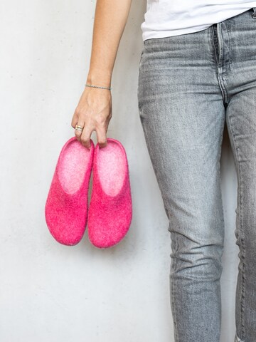 MagicFelt Slippers 'Filzpantoffel Magicfelt 709' in Pink