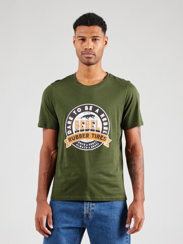 JJ Rebel Shirt 'JREBCASPER' in Green: front