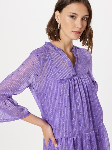 Neo Noir Shirt Dress 'Gunvor' in Purple