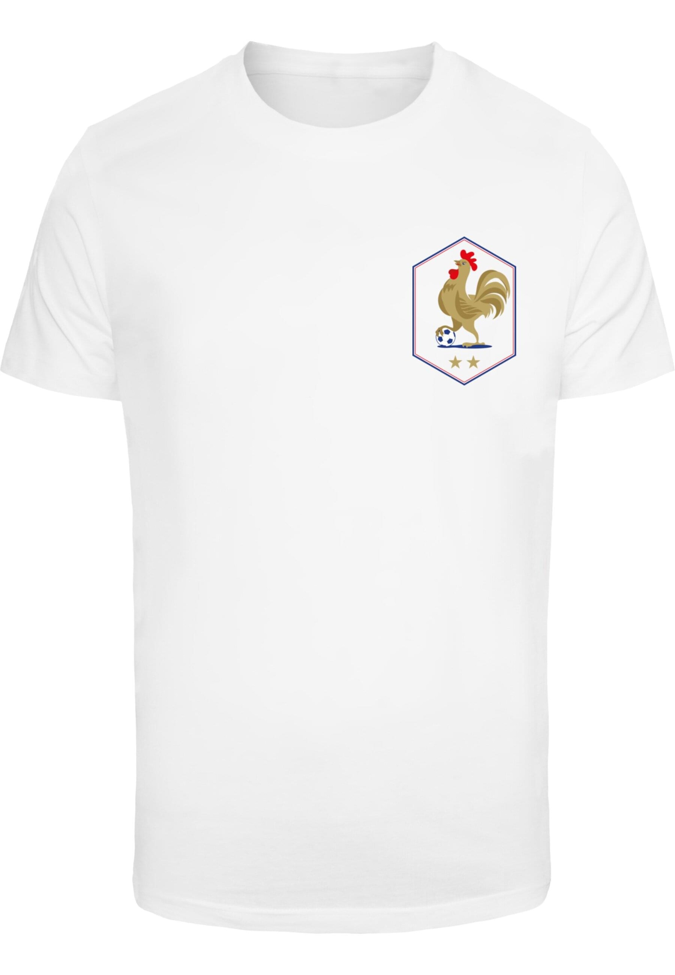 Mister Tee Shirt 'Equipe Tri Color 2.0' in White: front