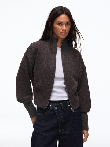 Cardigan Bershka en marron : devant