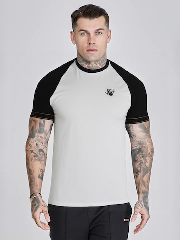 T-Shirt SikSilk en blanc : devant