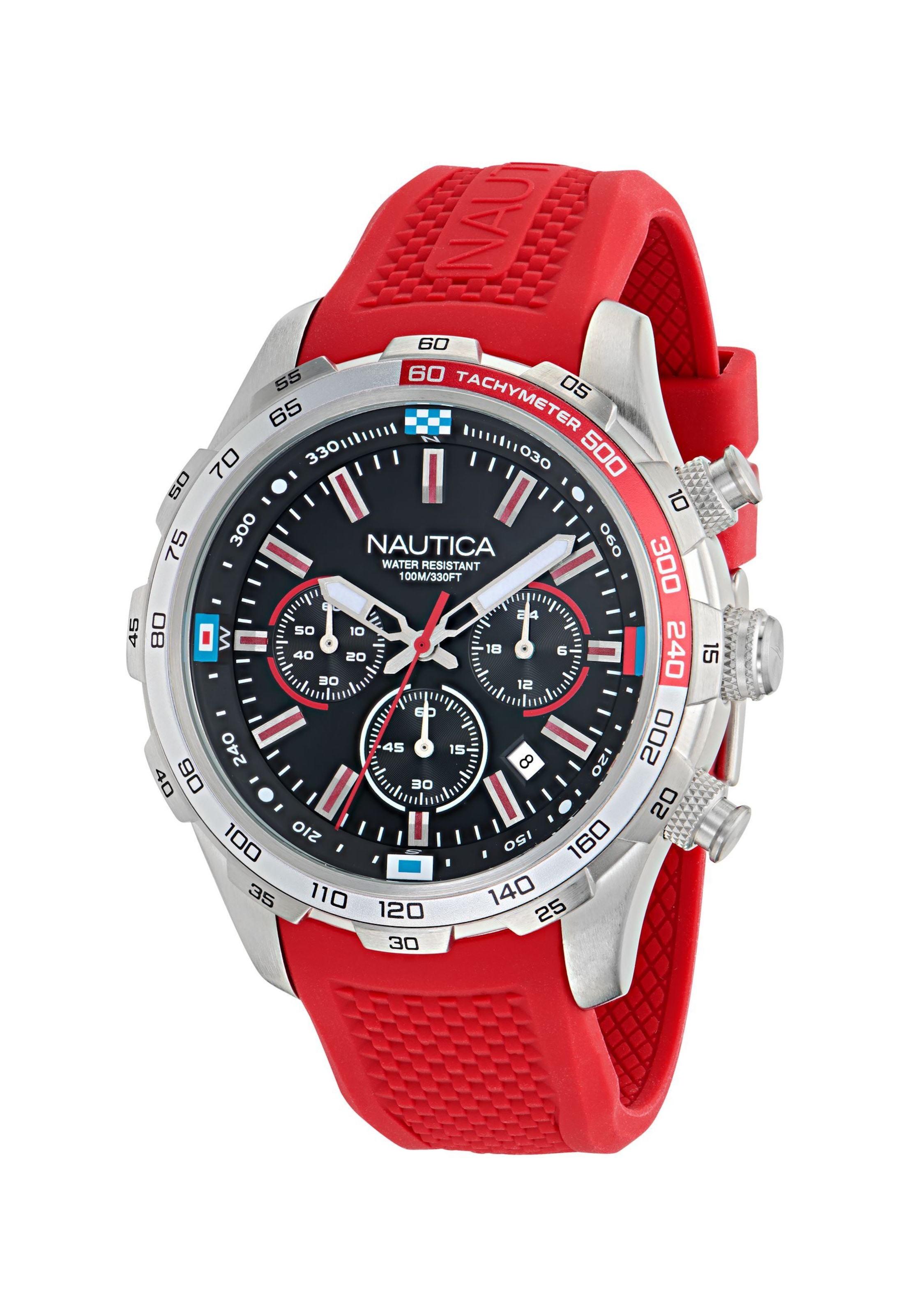 Montre à affichage analogique NAUTICA en rouge : devant