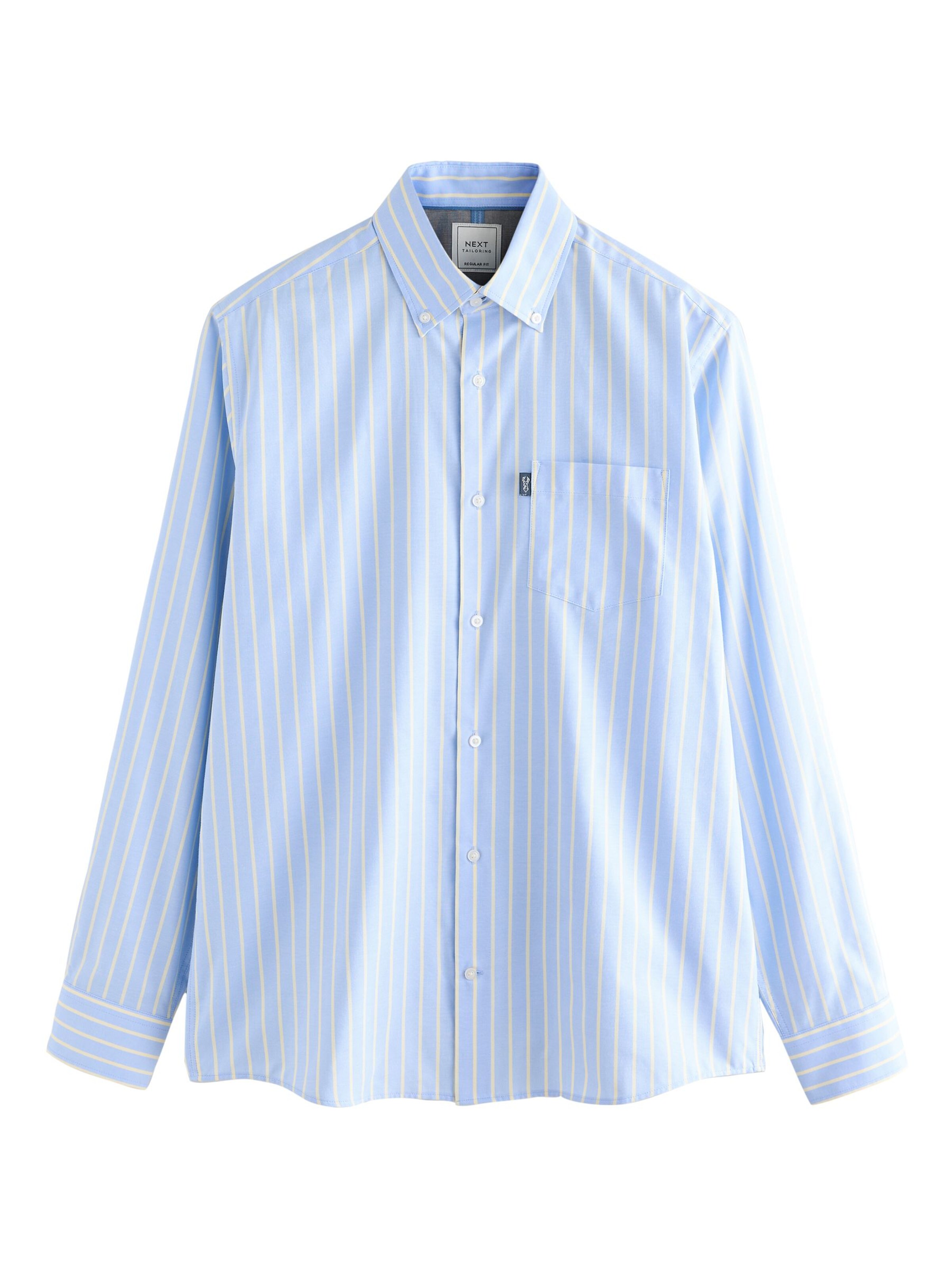 Next Regular fit Button Up Shirt in Blue: front